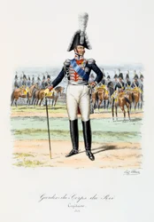 Gardes-du-Corps de Roi, Capitán, 1814