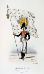 Gardes de la Porte, Bandera de campaña, 1815
