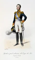 Guardias a pie ordinarios del Cuerpo del Rey, Capitán-Coronel, 1817-30