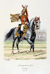 Mosqueteros Grises, Trompetero, 1814-15