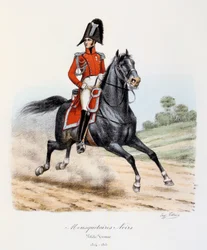 Mosqueteros negros, uniforme de diario, 1814-15