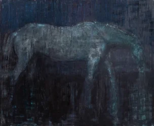 sonámbulo 3 (óleo, pigmento, lino)