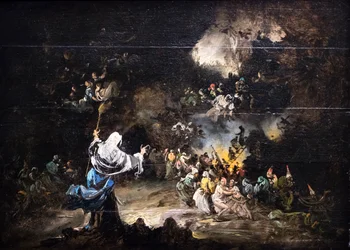 El Sabbat, hacia 1865 (óleo sobre madera)