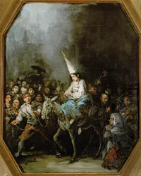 Condenados por la inquisición (pintura sobre lienzo)