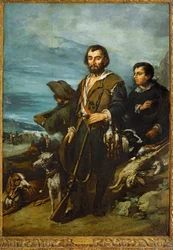 El cazador (pintura sobre lienzo)