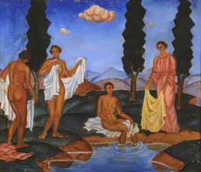 Bañistas, 1910