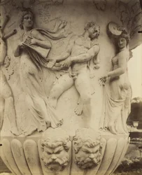 (detalle) de un jarrón en Versalles, 1906