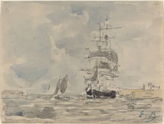Marina con velero