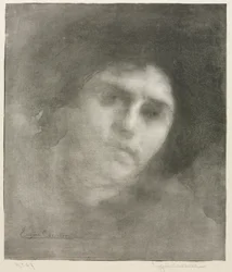Madame Eugène Carrière, gran placa, 1893