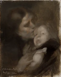 Madre e hijo, c. 1890