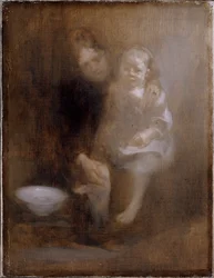 El baño de pies