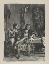 Goetz von Berlichingen escribiendo sus memorias, 1836-43