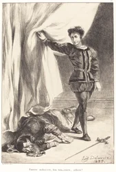 Hamlet y el Cuerpo de Polonio Acto III, Escena IV, 1835
