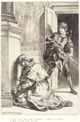 Hamlet tentado a matar al rey Acto III, Escena III