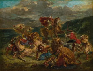 Caza del león