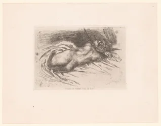 Mujer desnuda vista de espaldas