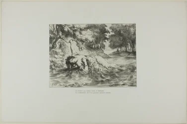 La muerte de Ofelia, lámina 13 de Hamlet