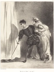 El asesinato de Polonio (acto III, escena IV)
