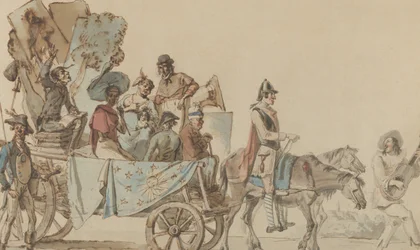 Troupe Teatral en el Camino, 1818
