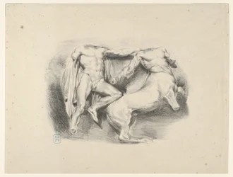 Teseo conquistador del centauro Eurytus, 1825
