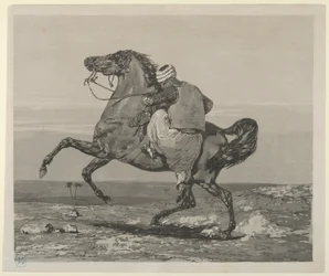 Turco montando su caballo, 1824