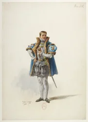 Btv1b84558104 01 - Saint-Saëns - Enrique VIII - Modelos de trajes - Lacoste - 1. El Duque de Norfolk