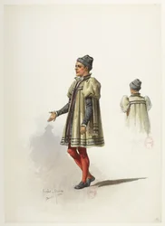 Btv1b84558104 12 - Saint-Saëns - Enrique VIII - Maquettes de costumes - Lacoste - 12º Traje