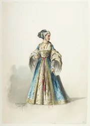 Btv1b84558104 18 - Saint-Saëns - Enrique VIII - Maquettes de costumes - Lacoste - 18th Costume