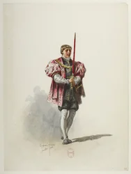 Btv1b84558104 31 - Saint-Saëns - Enrique VIII - Maquettes de costumes - Lacoste - 31st Costume