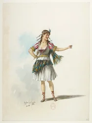 Btv1b84558104 41 - Saint-Saëns - Enrique VIII - Maquettes de costumes - Lacoste - 41. Vestuario