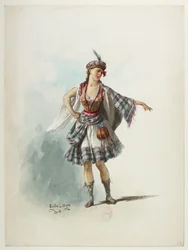 Btv1b84558104 43 - Saint-Saëns - Enrique VIII - Maquettes de costumes - Lacoste - 43. Vestuario