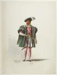 Btv1b84558104 54 - Saint-Saëns - Enrique VIII - Maquettes de costumes - Lacoste - 54. Vestuario