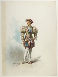 Btv1b84558104 57 - Saint-Saëns - Enrique VIII - Maquettes de costumes - Lacoste - 57. Vestuario