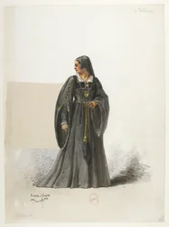 Btv1b84558104 72 - Saint-Saëns - Enrique VIII - Modelos de trajes - Lacoste - 70. Leyendas con collette