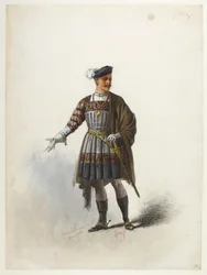 Btv1b84558104 78 - Saint-Saëns - Enrique VIII - Modelos de trajes - Lacoste - 74. Don Gomez de Feria