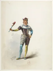 Saint-Saëns - Enrique VIII - Maquetas de disfraces - Lacoste - 71. El bufón del rey
