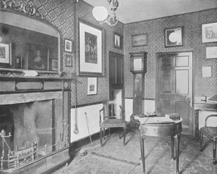 La habitación de Washington Irving en el Hotel Red Horse, Stratford-on-Avon, Inglaterra