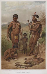 Una Familia Bosjesman (cromolitografía)