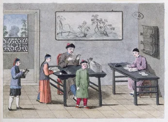 Una escuela china, c.1810