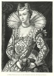Una noble dama veneciana del siglo XVI
