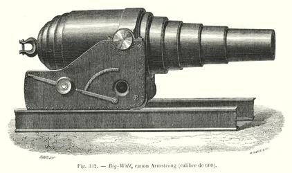 Big-Will, cañón Armstrong, calibre 600