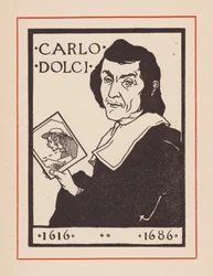 Carlo Dolci, artista barroco italiano (litografía)