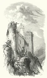 Enrique el Ciego, conde de Luxemburgo, sitiando el castillo de Bouillon