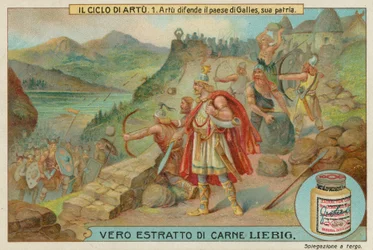 El rey Arturo defiende su tierra natal de Gales