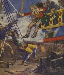 Klaus Störtebeker (litografía en color)