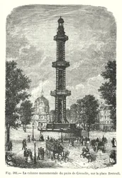 La columna monumental del pozo de Grenelle, en la plaza Breteuil