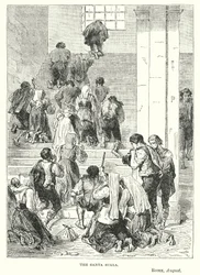 La Santa Scala, Roma, agosto