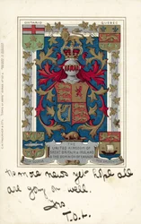 El Reino Unido de Gran Bretaña e Irlanda y el Dominio de Canadá (litografía en color)