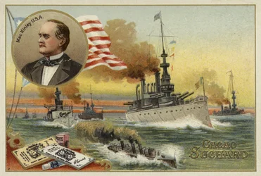 William McKinley, presidente de los Estados Unidos, Guerra Hispanoamericana, 1898