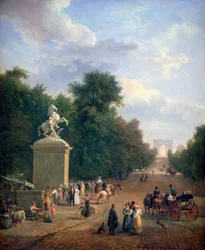 La entrada a los Campos Elíseos, c. 1804-1836